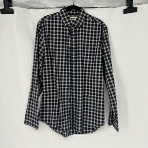 Taylor Stitch Men's Navy Checkered Shirt